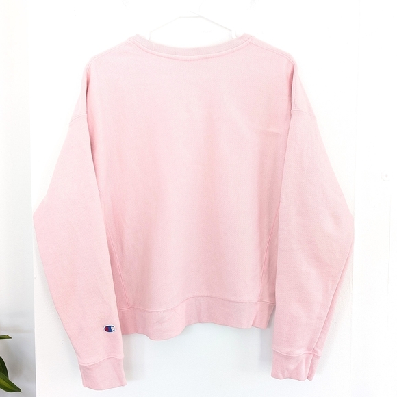 Champion Women's Thick Pink Sweatshirt In Size M - Picture 7 of 10